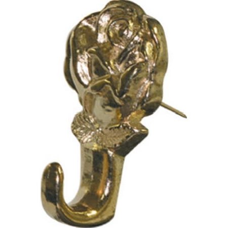 HILLMAN Hillman Fasteners 122320 Brass Finish Rose Push Pin Hanger; 3 Pack 857508